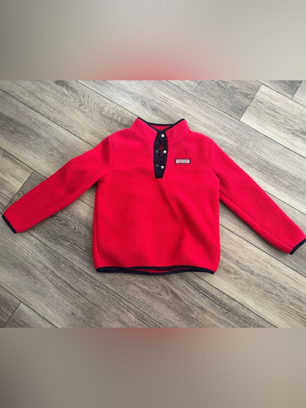 Girls Vineyard Vines Plush Fleece sweater - red